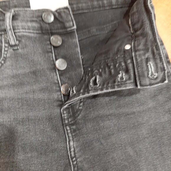 Everlane high rise button fly black skinny jeans - Picture 10 of 11